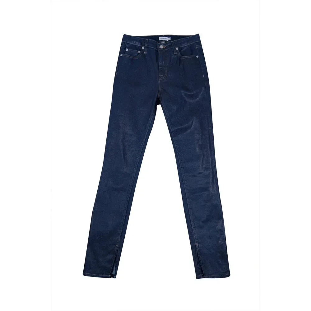 Jonathan Simkhai - Dark Wash Coated Straight Leg Denim Sz 6